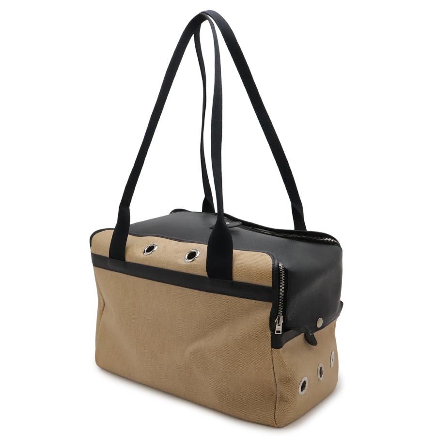 HERMES エルメス サックドトランスポールプールシアン 犬用キャリー ドッグキャリー キャリーバッグ トワルアッシュ レザー ベージュ | HERMES | 01