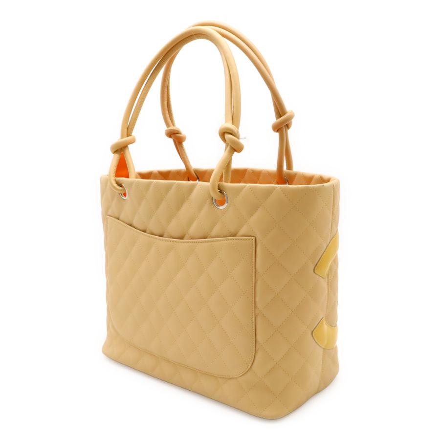 シャネル カンボンライン ココマーク ラージ トートバッグ ソフトカーフ レザー CHANEL（シャネル） カンボンライン ココマーク ラージトート