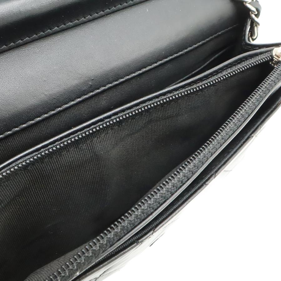 CHANEL シャネル マトラッセ ココマーク チェーンウォレット チェーンショルダーバッグ エナメル パテントレザー ブラック 黒 | CHANEL | 06