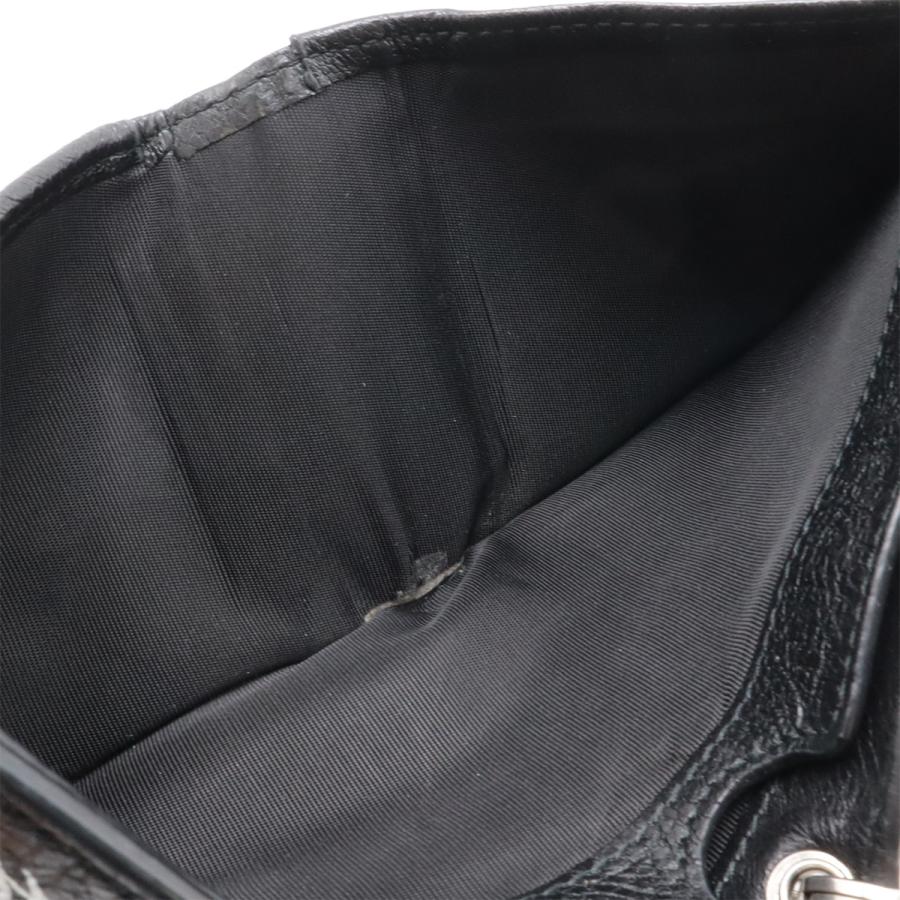 BALENCIAGA バレンシアガ グラフィティ エクスプローラー スクエア コイン チェーンウォレット 2つ折財布 二つ折り財布 レザー ブラック | BALENCIAGA | 06