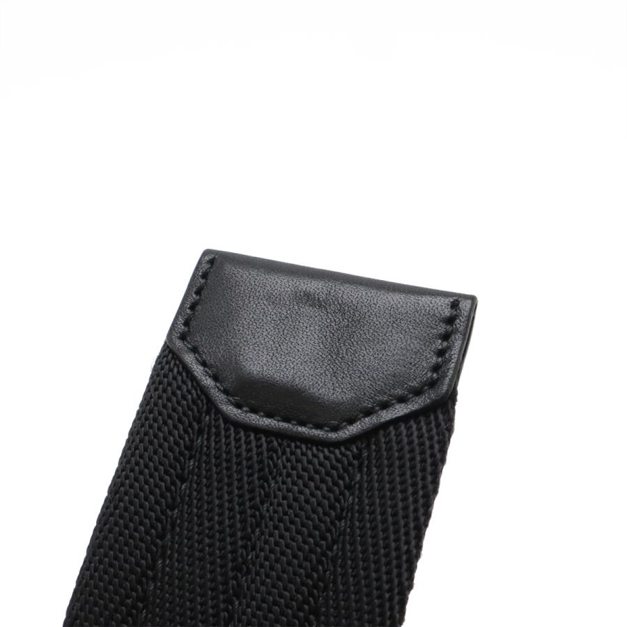 PRADA プラダ ロゴ ベルト ガチャベルト ローラーバックル ナイロン レザー NERO 黒 ブラック シルバー金具 #90/36 2C2386 | PRADA | 04