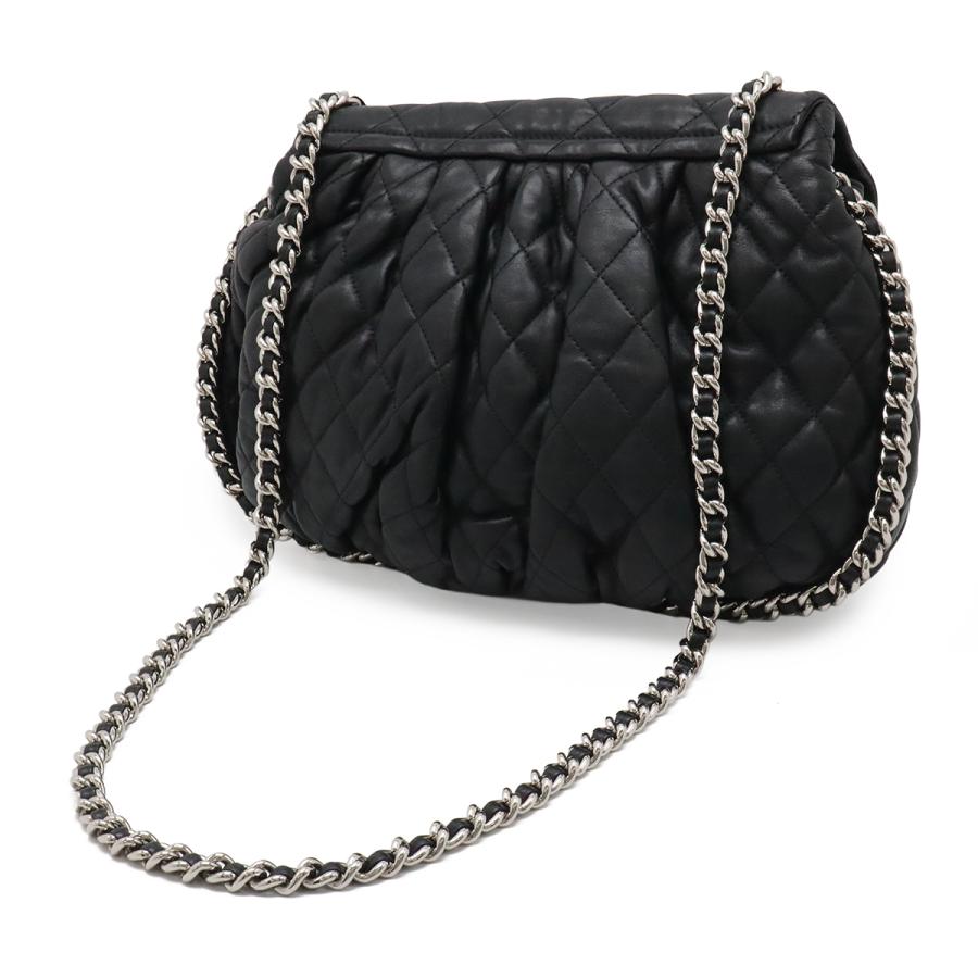 CHANEL シャネル マトラッセ ラグジュアリー チェーンアラウンド ココマーク チェーンショルダー レザー ブラック 黒 シルバー金具 | CHANEL | 01