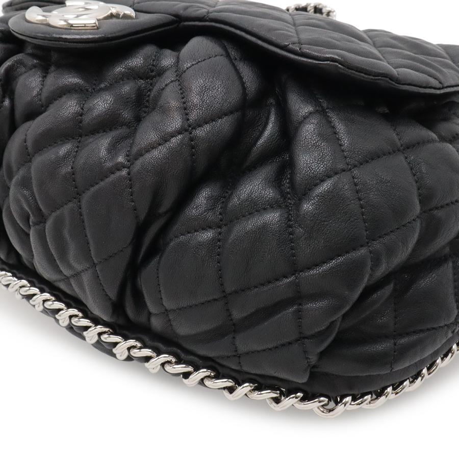 CHANEL シャネル マトラッセ ラグジュアリー チェーンアラウンド ココマーク チェーンショルダー レザー ブラック 黒 シルバー金具 | CHANEL | 02