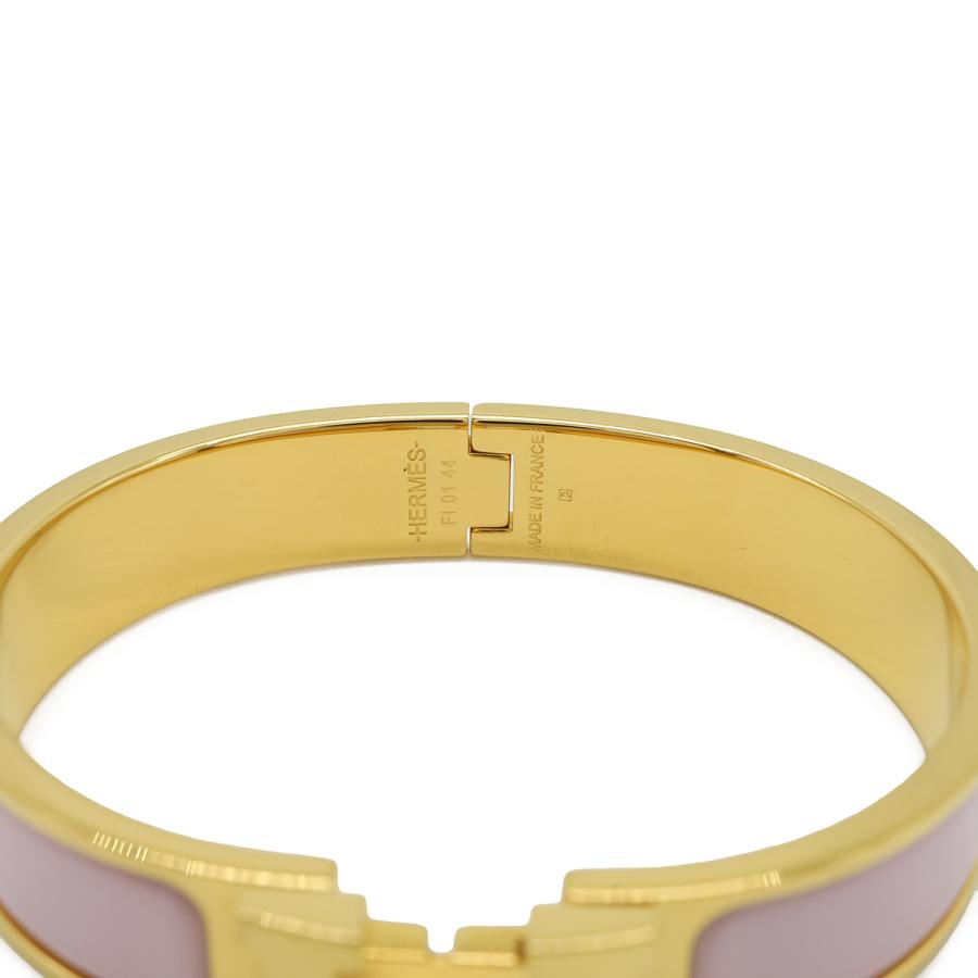 HERMES エルメス クリックH PM クリックアッシュ エナメルブレスレット バングル GP ライトピンク ゴールド金具_5