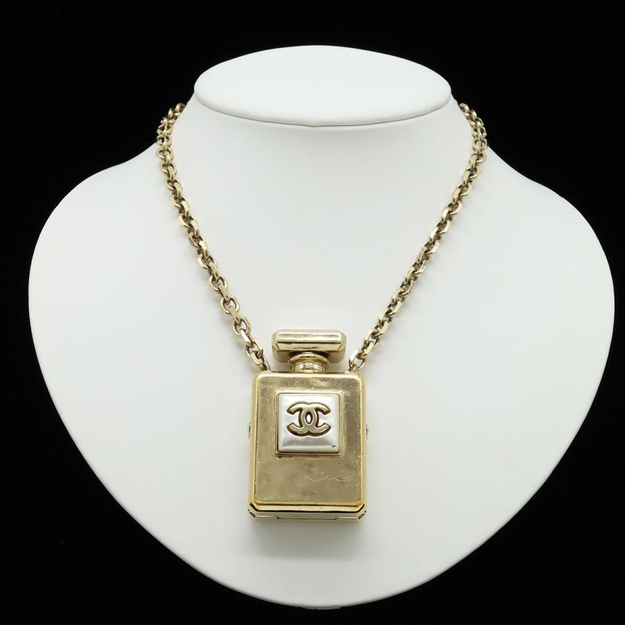 CHANEL シャネル ココマーク 香水 モチーフ チェーン ネックレス ペンダント ロケットネックレス GP ゴールド B22S | CHANEL | 06