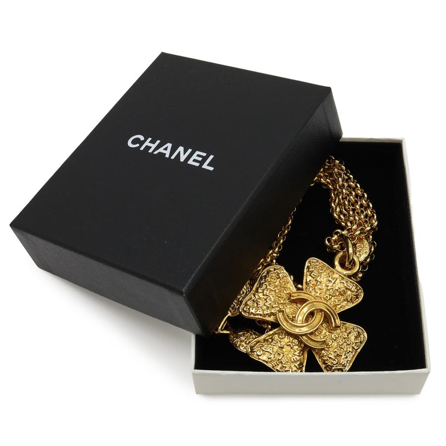 CHANEL シャネル クローバー ココマーク ロゴ ラージ チェーンネックレス ペンダント 2WAY ベルト GP ゴールド ヴィンテージ 95A | CHANEL | 07