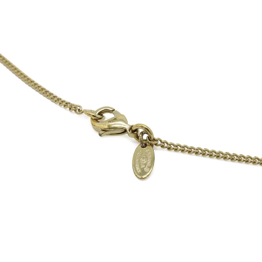 CHANEL シャネル ココマーク フェイクパール ネックレス ペンダント GP ラインストーン ゴールド アイボリー 10A | CHANEL | 04