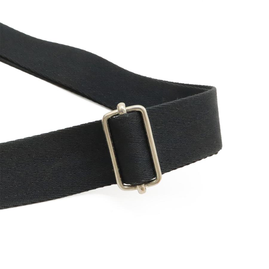 HERMES エルメス アカプルコ バンドリエールMM ショルダーバッグ ポシェット 斜め掛け トワルシェブロン レザー ブラック 黒 | HERMES | 03
