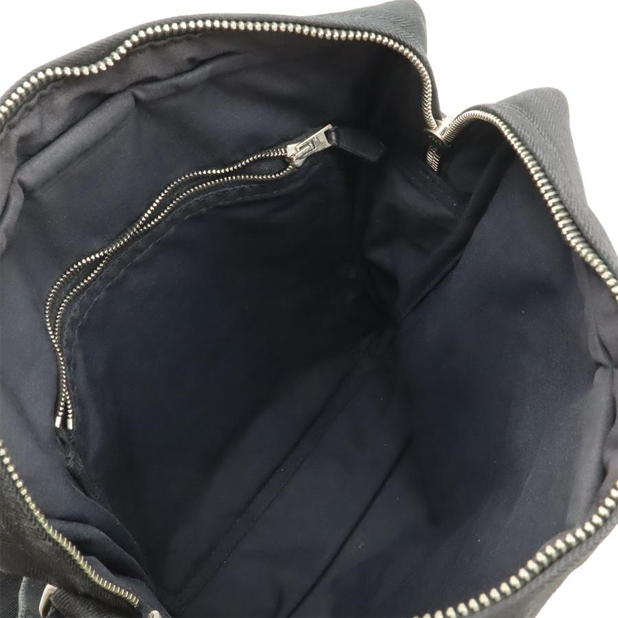 HERMES エルメス アカプルコ バンドリエールMM ショルダーバッグ ポシェット 斜め掛け トワルシェブロン レザー ブラック 黒 | HERMES | 05