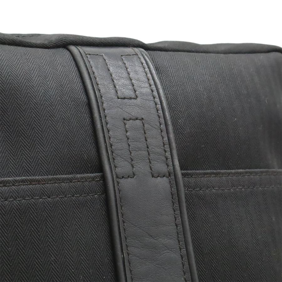HERMES エルメス アカプルコ バンドリエールMM ショルダーバッグ ポシェット 斜め掛け トワルシェブロン レザー ブラック 黒 | HERMES | 07