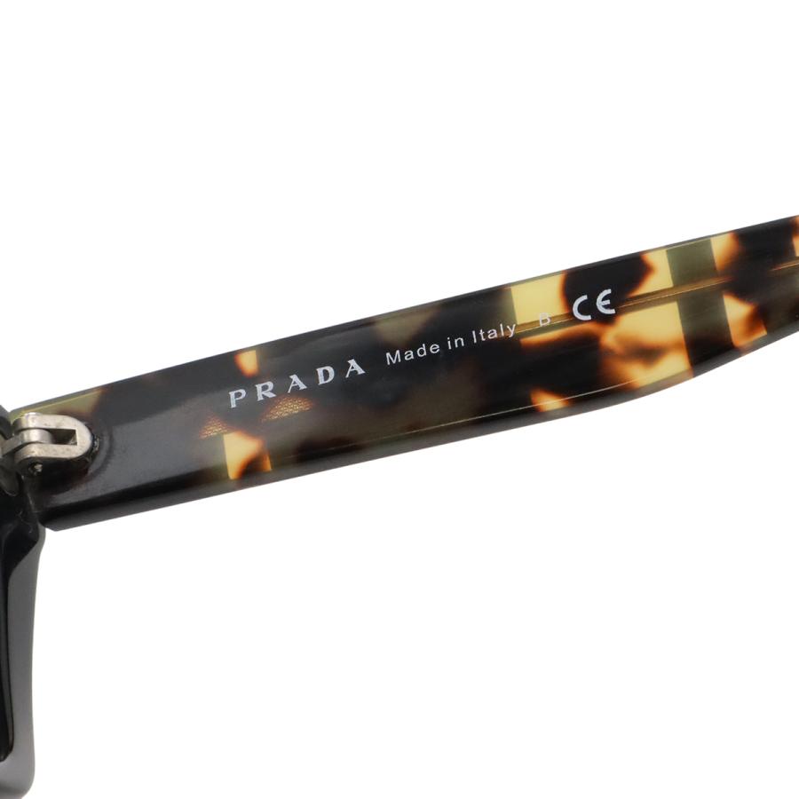 PRADA プラダ サングラス アイウェア ウェリントン スクエアシェイプ スモークレンズ ブラック 黒 デミブラウン 56□20 SPR09S-F | PRADA | 04