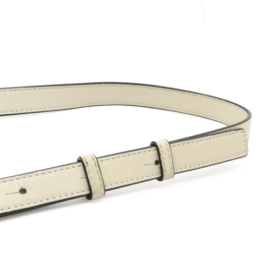 LOEWE ロエベ ハンモック ドローストリング バッグ ミニ ハンドバッグ 2WAY ショルダーバッグ レザー アイボリー 白 シルバー金具 | LOEWE | 04