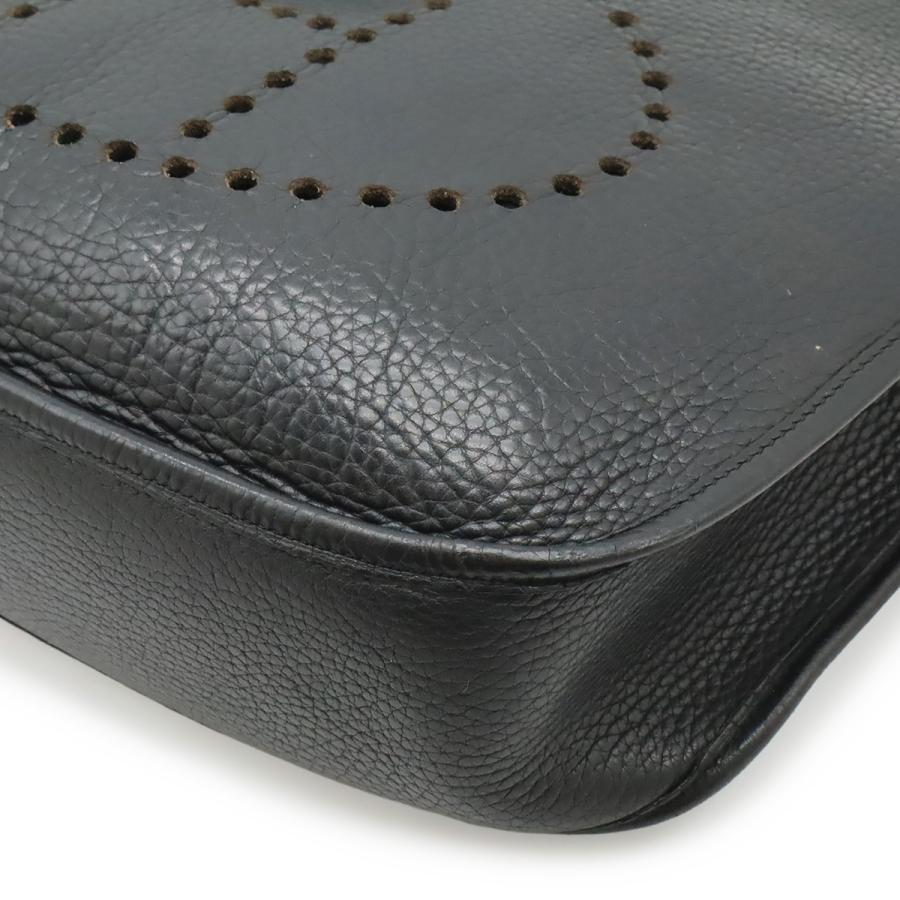 HERMES エルメス エヴリン エブリンI エブリン1 GM ショルダーバッグ トリヨンクレマンス ブラック 黒 シルバー金具 □I刻印 | HERMES | 02