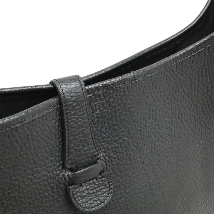 HERMES エルメス エヴリン エブリンI エブリン1 GM ショルダーバッグ トリヨンクレマンス ブラック 黒 シルバー金具 □I刻印 | HERMES | 04