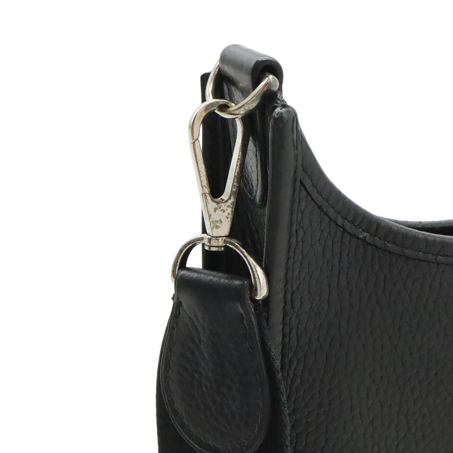 HERMES エルメス エヴリン エブリンI エブリン1 GM ショルダーバッグ トリヨンクレマンス ブラック 黒 シルバー金具 □I刻印 | HERMES | 06