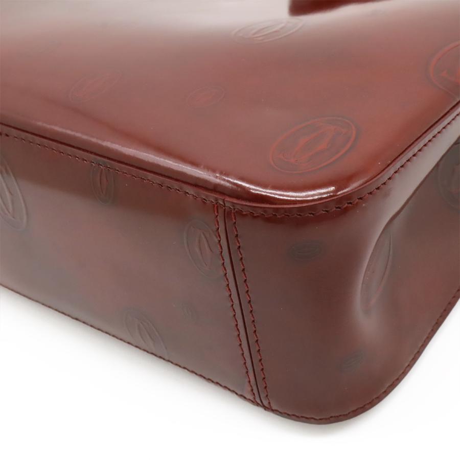 Cartier カルティエ ハッピーバースデー ハッピーバースデイ ハンドバッグ トートバッグ エナメル パテントレザー ボルドー L1000547 | Cartier | 02