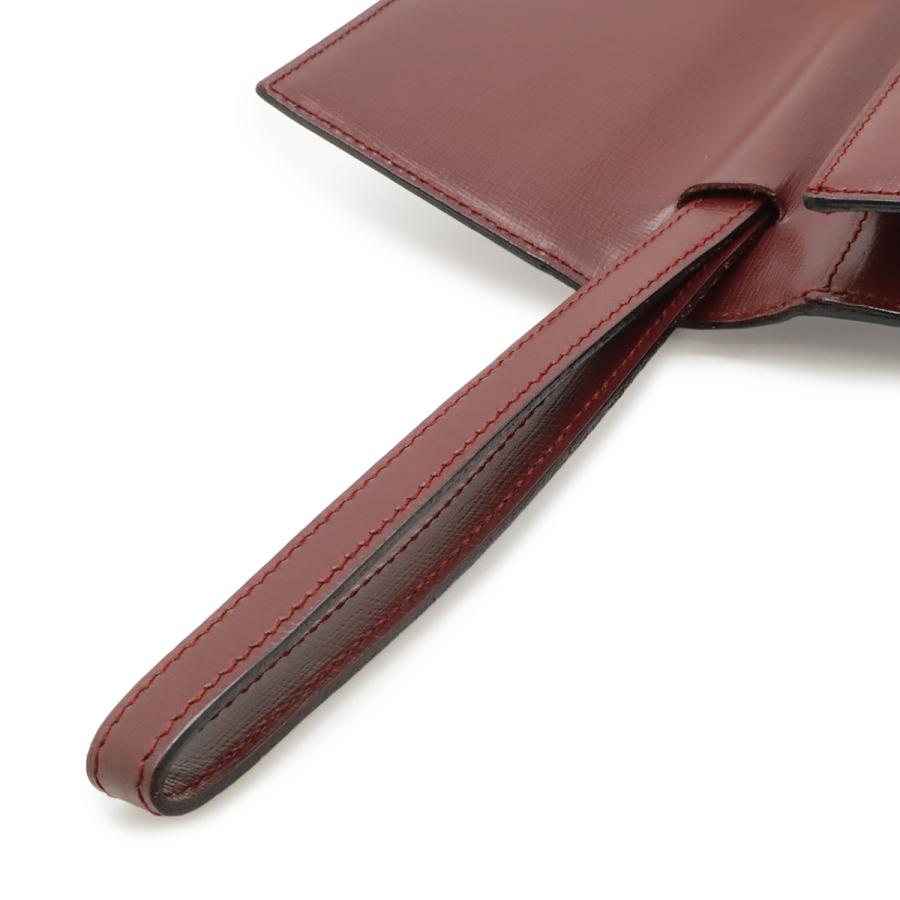 Cartier カルティエ マスト ドゥ カルティエ マストライン セカンドバッグ クラッチバッグ レザー ボルドー 赤 ゴールド金具 | Cartier | 05