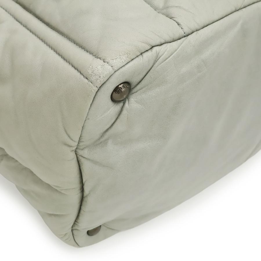 PRADA プラダ ナッパボンバー トートバッグ ハンドバッグ 2WAY ショルダーバッグ ナッパレザー NUBE ライトグレー シルバー金具 BN2653 | PRADA | 02