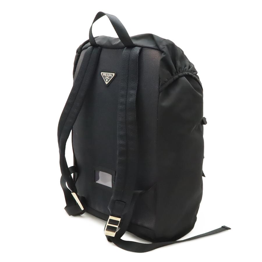 PRADA プラダ トライアングルロゴ リュックサック バックパック デイパック ナイロン NERO ブラック 黒 シルバー金具 V135 | PRADA | 01