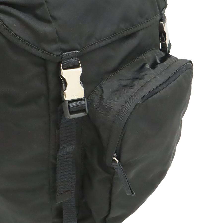 PRADA プラダ トライアングルロゴ リュックサック バックパック デイパック ナイロン NERO ブラック 黒 シルバー金具 V135 | PRADA | 07