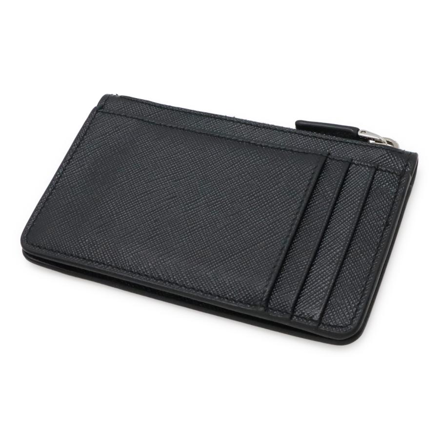 PRADA プラダ SAFFIANO トライアングルロゴ カードケース 名刺入れ パスケース コインケース 小銭入れ レザー NERO ブラック | PRADA | 01