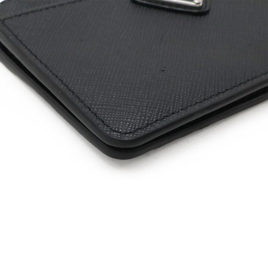 PRADA プラダ SAFFIANO トライアングルロゴ カードケース 名刺入れ パスケース コインケース 小銭入れ レザー NERO ブラック | PRADA | 02