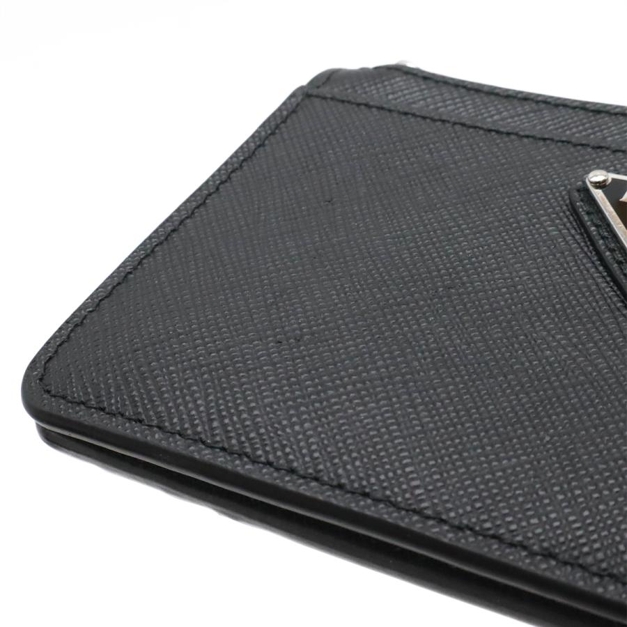 PRADA プラダ SAFFIANO トライアングルロゴ カードケース 名刺入れ パスケース コインケース 小銭入れ レザー NERO ブラック | PRADA | 03