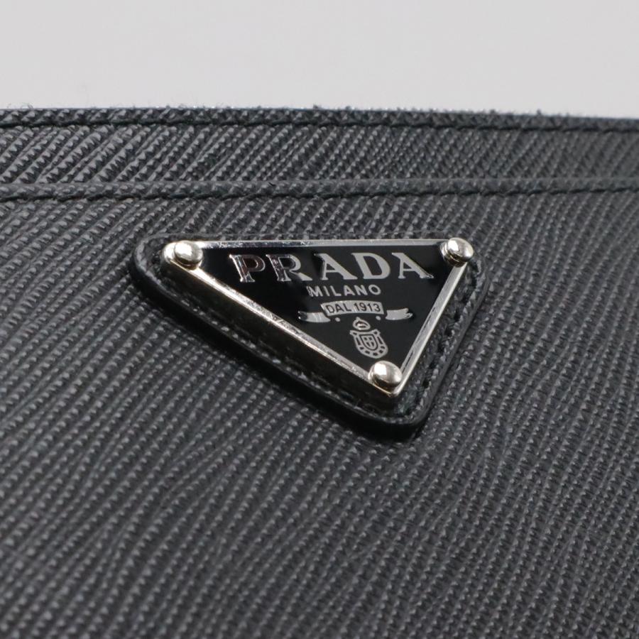 PRADA プラダ SAFFIANO トライアングルロゴ カードケース 名刺入れ パスケース コインケース 小銭入れ レザー NERO ブラック | PRADA | 04