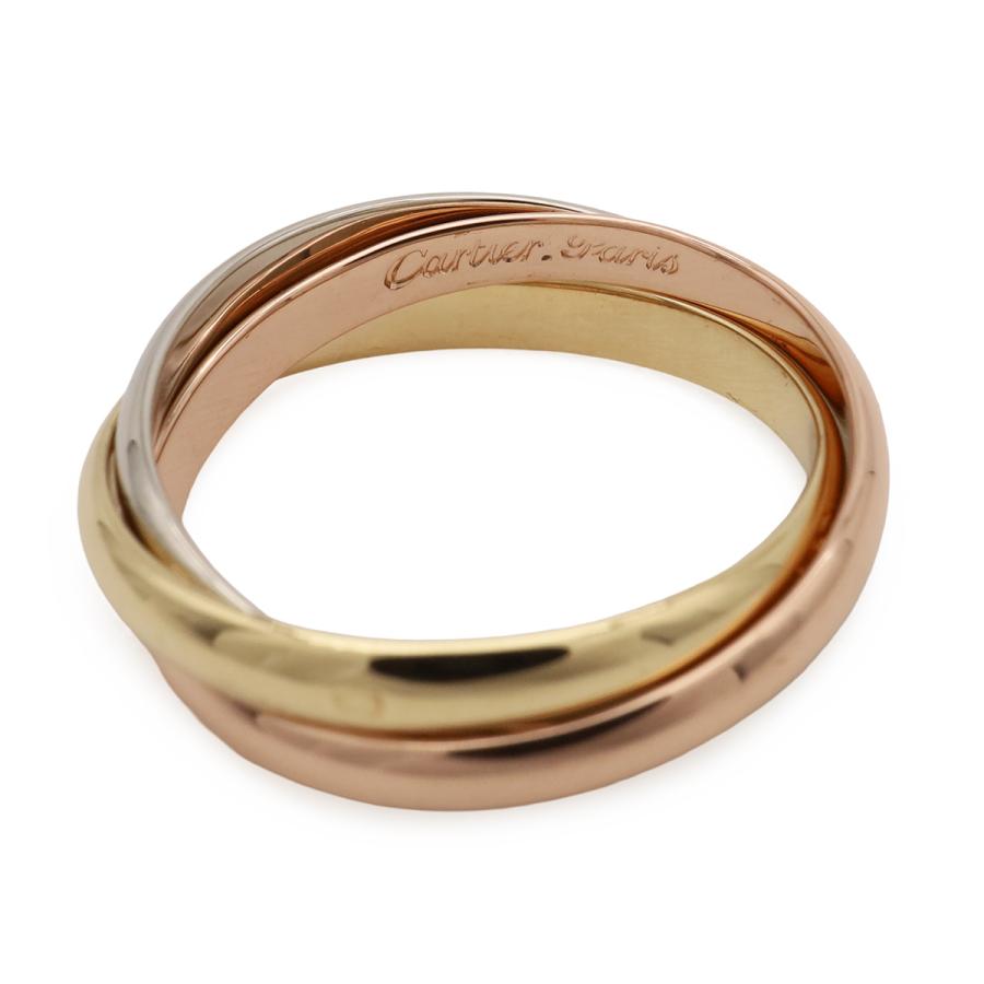 Cartier カルティエ トリニティ リング スモールモデル SM 3連 指輪 スリーカラー K18YG WG PG イエローゴールド #51 | Cartier | 03