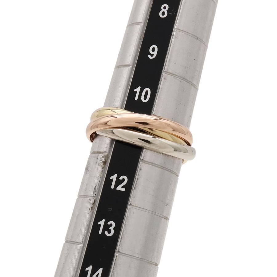 Cartier カルティエ トリニティ リング スモールモデル SM 3連 指輪 スリーカラー K18YG WG PG イエローゴールド #51 | Cartier | 04