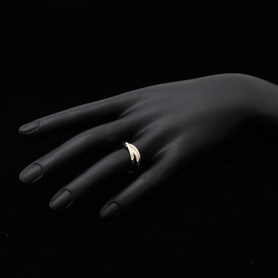 Cartier カルティエ トリニティ リング スモールモデル SM 3連 指輪 スリーカラー K18YG WG PG イエローゴールド #51 | Cartier | 05