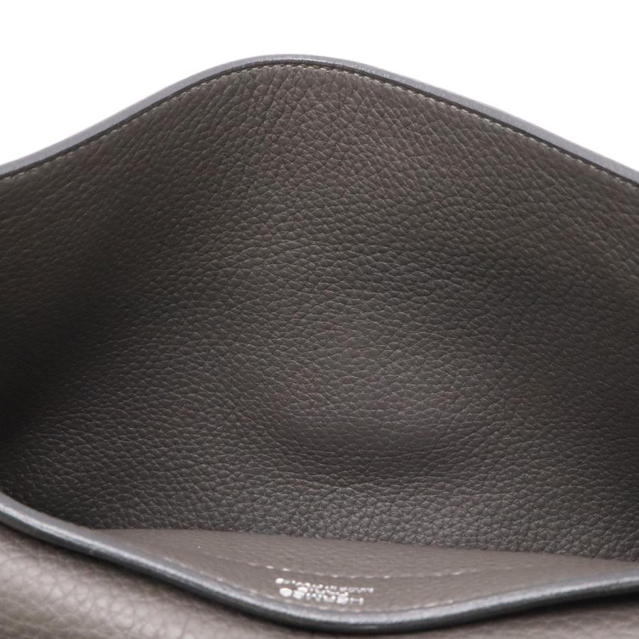 HERMES エルメス サックアデペッシュ27 ビジネスバッグ ブリーフケース セカンドバッグ トゴ レザー グラファイト グレー シルバー金具 | HERMES | 05