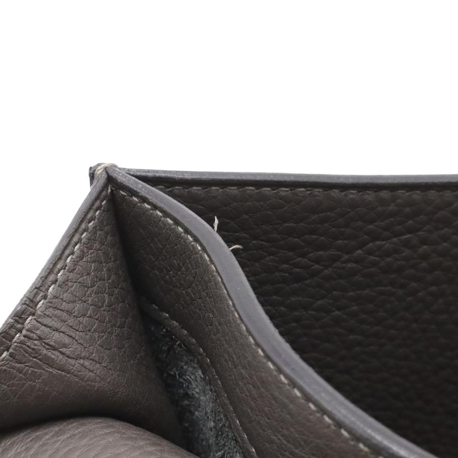 HERMES エルメス サックアデペッシュ27 ビジネスバッグ ブリーフケース セカンドバッグ トゴ レザー グラファイト グレー シルバー金具 | HERMES | 06