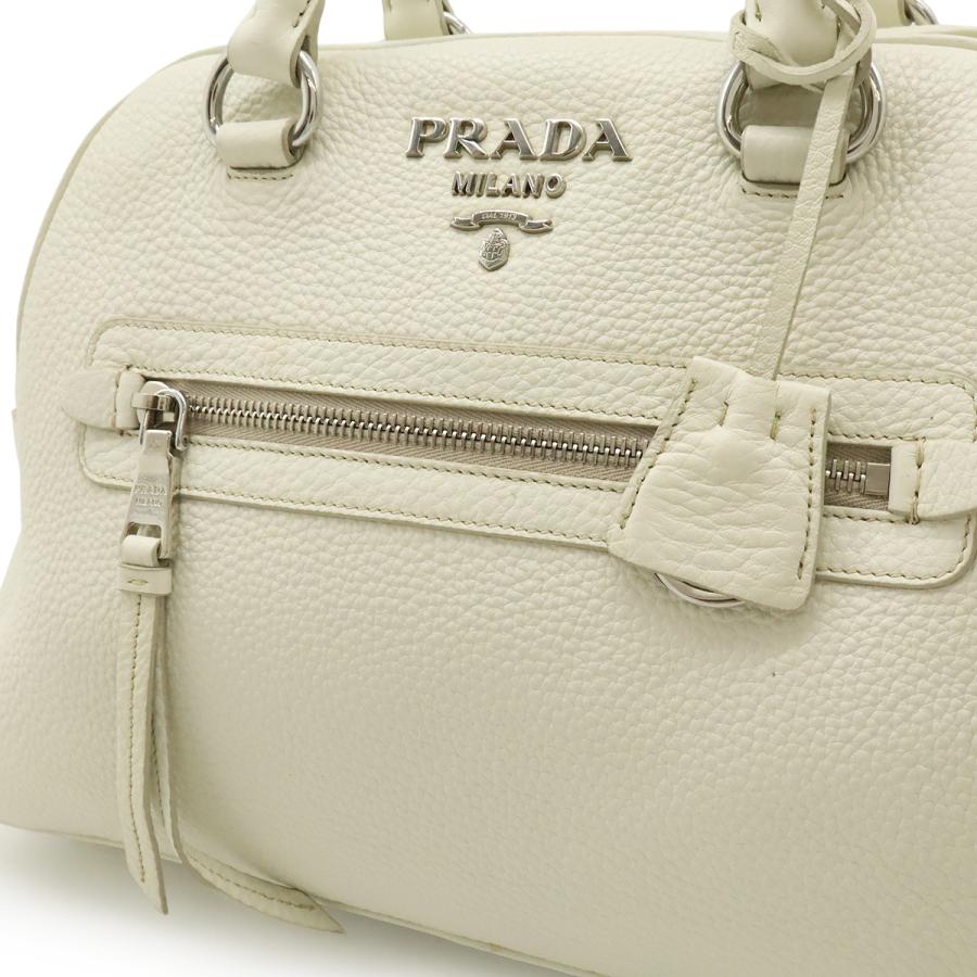 PRADA プラダ VITELLO PHENIX ヴィッテロフェニックス ハンドバッグ レザー ホワイト 白 シルバー金具 ショルダーストラップ欠品 1BB054 | PRADA | 07