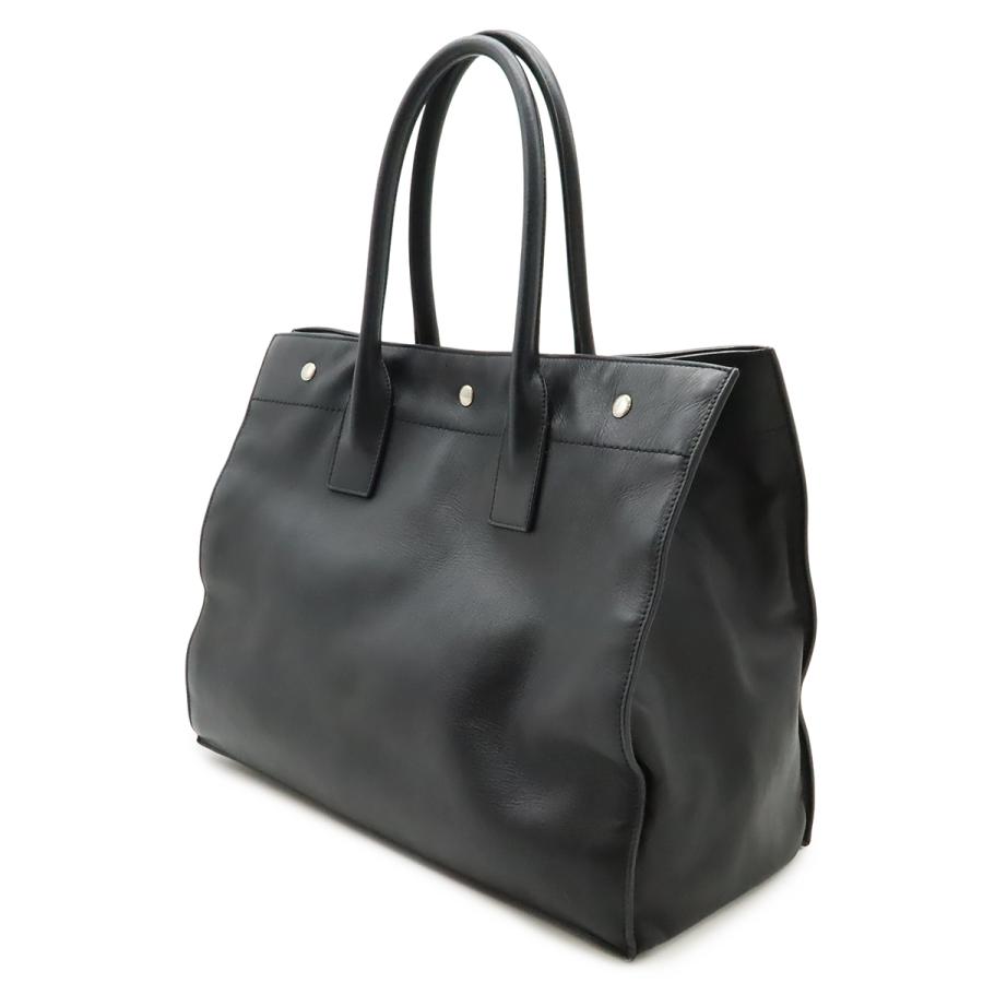 SAINT LAURENT PARIS サン ローラン パリ YSL イブサンローラン リヴ ゴーシュ トートバッグ ショルダーバッグ レザー ブラック 黒 |  | 01