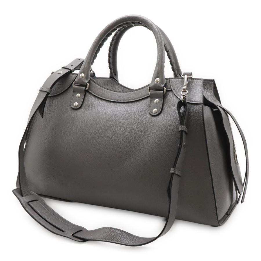 BALENCIAGA バレンシアガ ネオクラシック シティ ミディアム トートバッグ ハンドバッグ 2WAY ショルダーバッグ レザー グレー | BALENCIAGA | 01