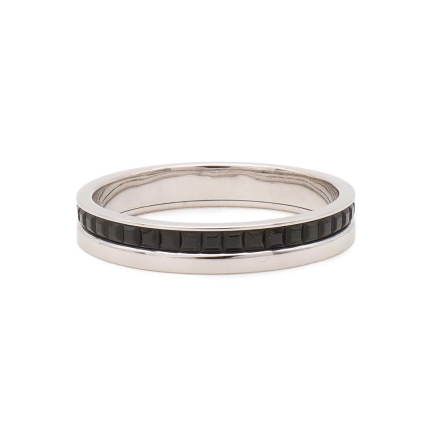 BOUCHERON ブシュロン キャトル ブラック リング ハーフ 指輪 K18WG ホワイトゴールド ブラックPVD #60 日本サイズ約19号 | BOUCHERON | 02