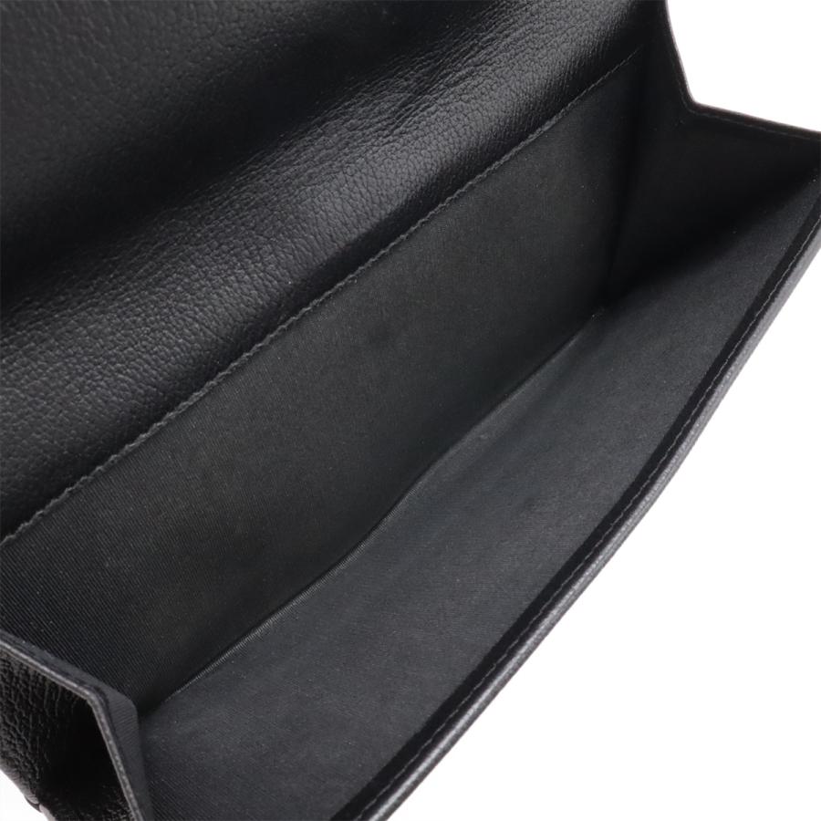 CHANEL シャネル カメリア Wホック ダブルホック 長財布 レザー ブラック 黒 シルバー金具 A46509 | CHANEL | 06