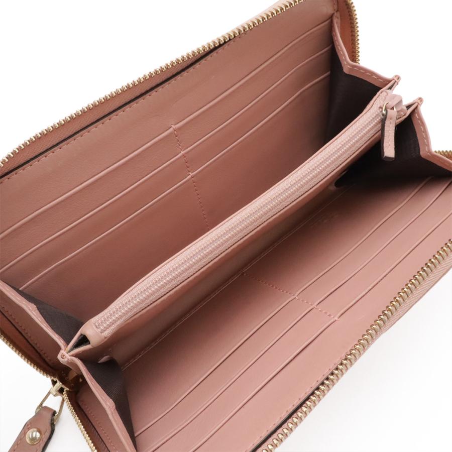 GUCCI グッチ マイクログッチシマ ラウンドファスナー 長財布 レザー ピンク ゴールド金具 アウトレット品 449391 | GUCCI | 04