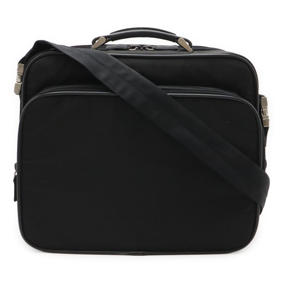 PRADA プラダ トライアングルロゴ ビジネスバッグ ブリーフケース 書類カバン 2WAY ショルダーバッグ ナイロン NERO ブラック 黒 | PRADA