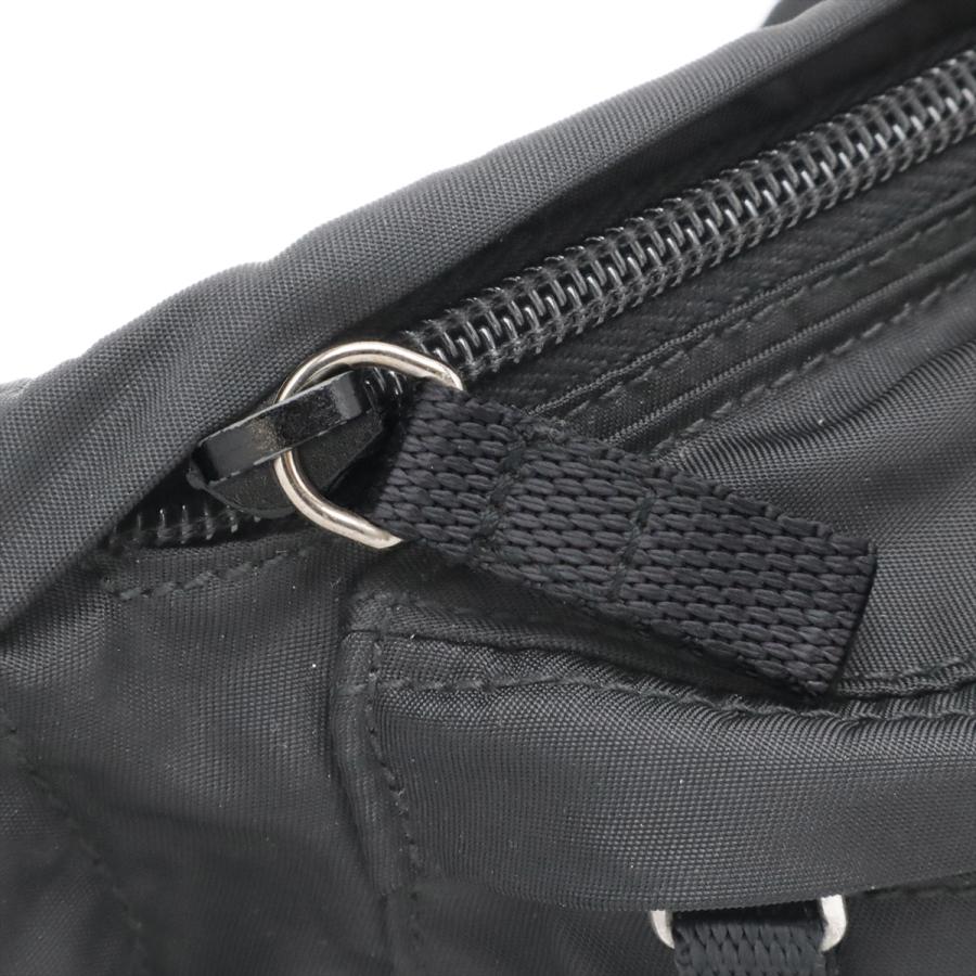 PRADA プラダ トライアングルロゴ ボディバッグ ウエストポーチ ウエストバッグ ヒップバッグ ナイロン ブラック シルバー金具 | PRADA | 03