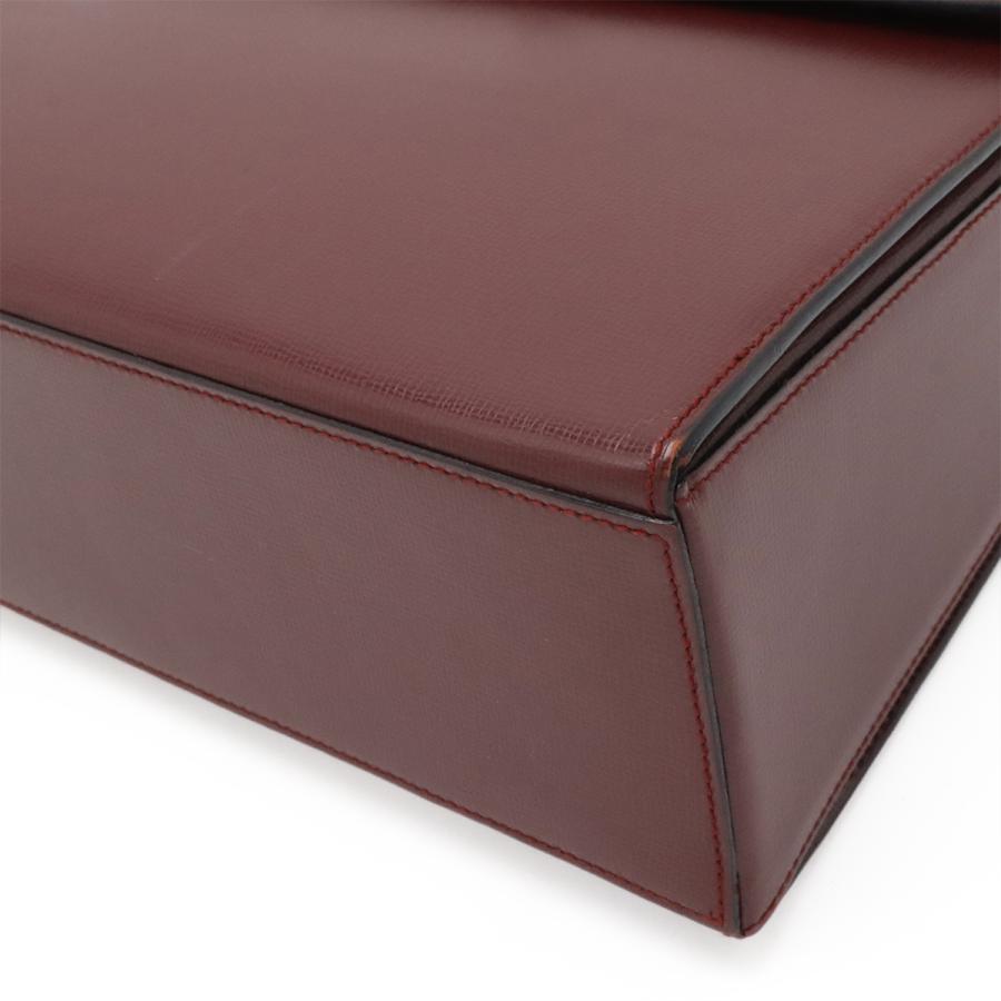 Cartier カルティエ マストライン フラップバッグ ハンドバッグ カーフレザー ボルドー ゴールド金具 L1000169 | Cartier | 02