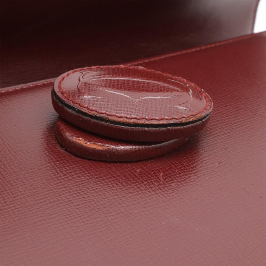 Cartier カルティエ マストライン フラップバッグ ハンドバッグ カーフレザー ボルドー ゴールド金具 L1000169 | Cartier | 07