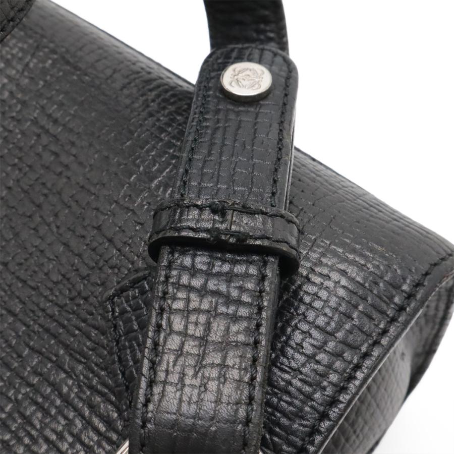 LOEWE ロエベ バックパック リュックサック レザー ブラック 黒 シルバー金具 | LOEWE | 06