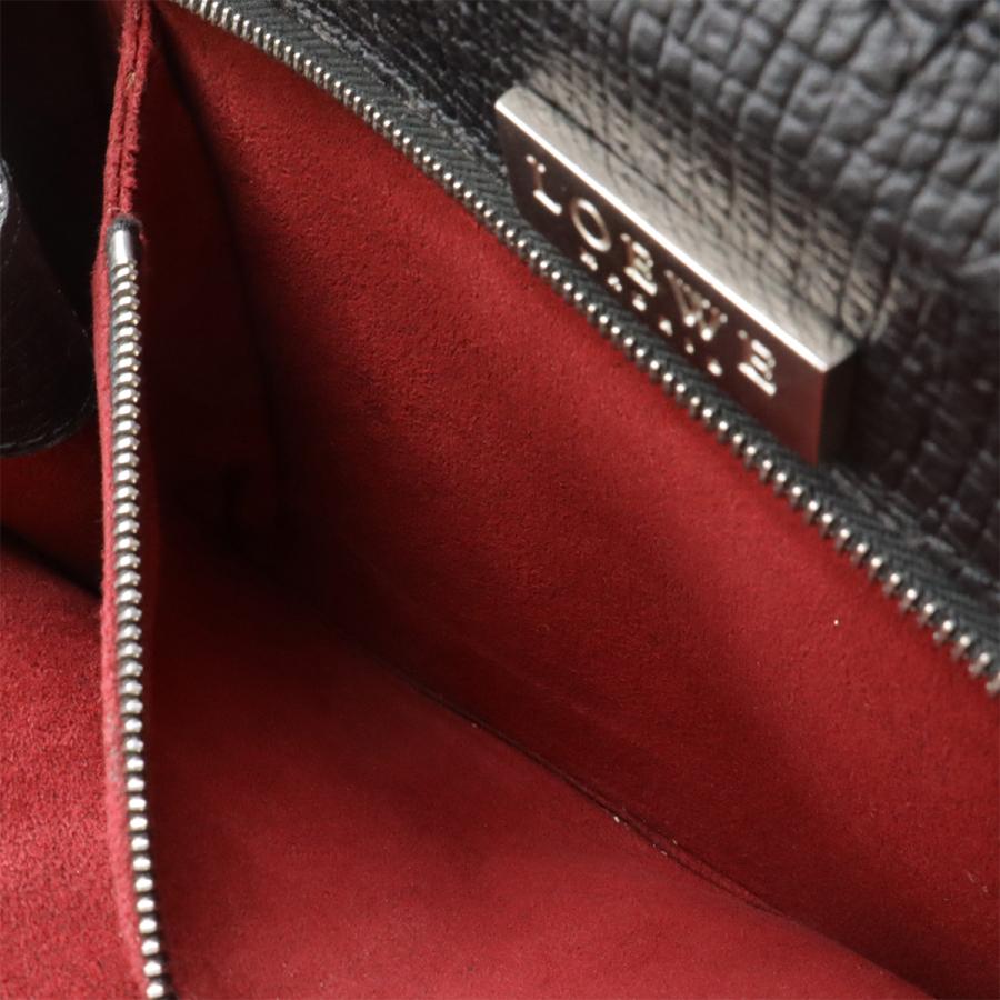 LOEWE ロエベ バックパック リュックサック レザー ブラック 黒 シルバー金具 | LOEWE | 08