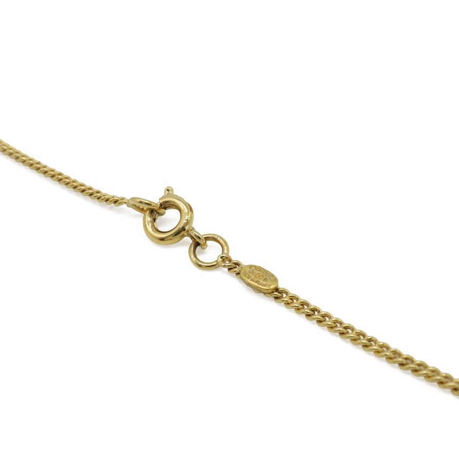 CHANEL シャネル スクエア ココマーク ネックレス ペンダント ラインストーン GP ゴールド ピンク 01P | CHANEL | 04