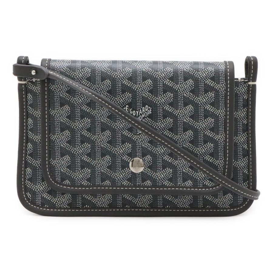 GOYARD ゴヤール プリュメ ポーチウォレット 長財布 ショルダーバッグ ポシェット 2WAY クラッチバッグ ヘリンボーン柄 PVC グレー | GOYARD