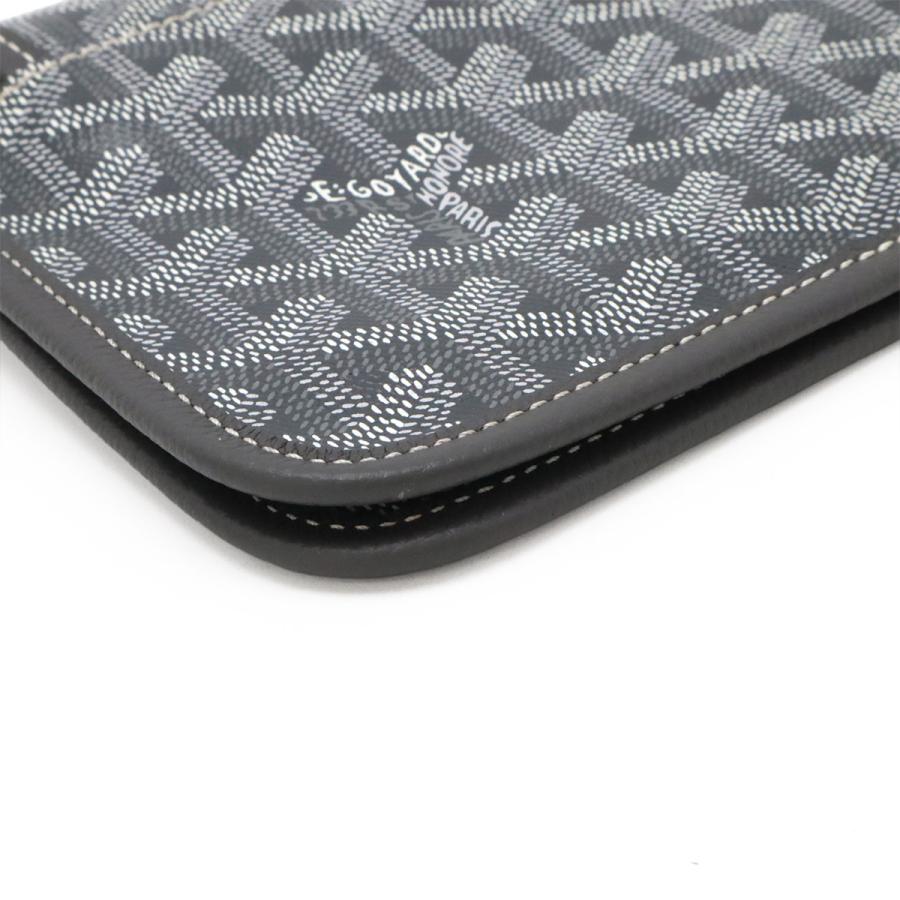GOYARD ゴヤール プリュメ ポーチウォレット 長財布 ショルダーバッグ ポシェット 2WAY クラッチバッグ ヘリンボーン柄 PVC グレー | GOYARD | 02
