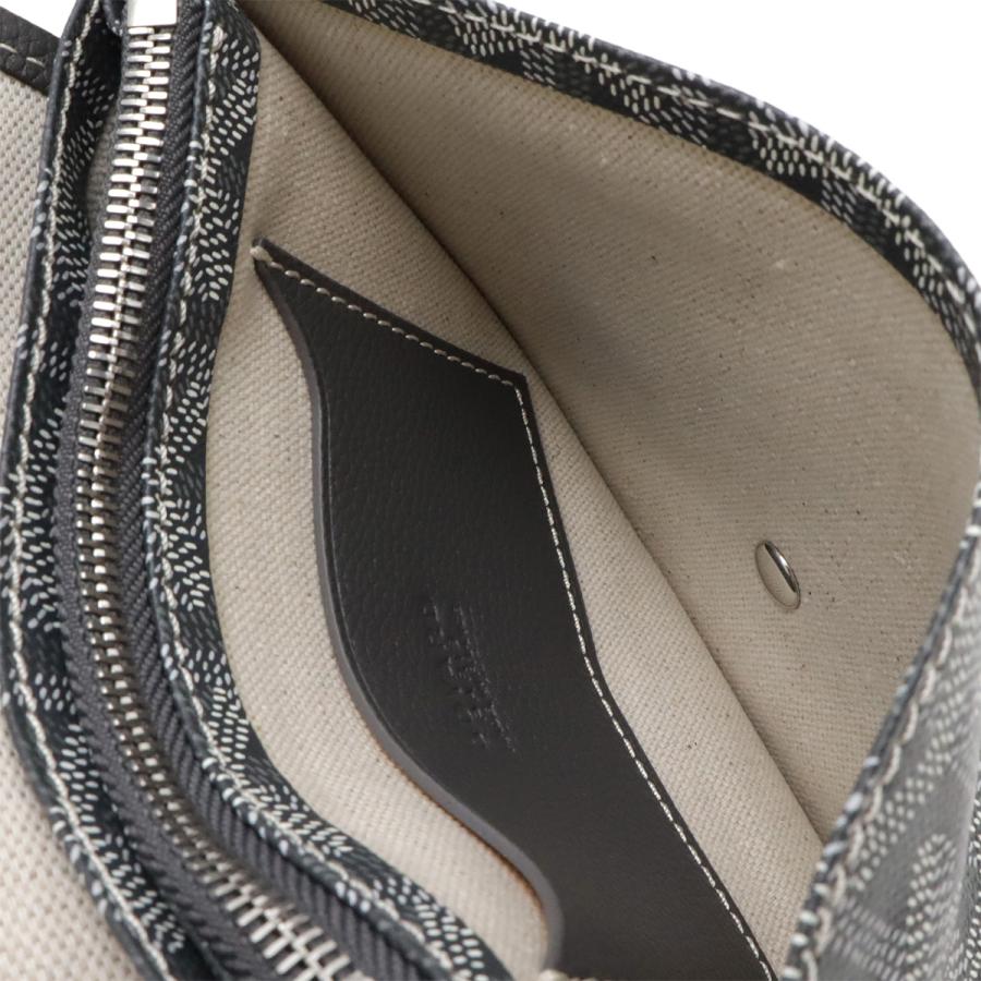 GOYARD ゴヤール プリュメ ポーチウォレット 長財布 ショルダーバッグ ポシェット 2WAY クラッチバッグ ヘリンボーン柄 PVC グレー | GOYARD | 05