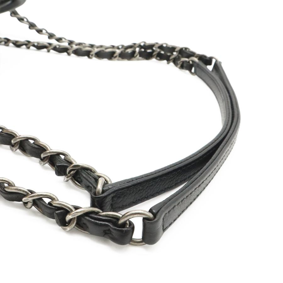 CHANEL シャネル マトラッセ ハンドバッグ 2WAY チェーンショルダー ショルダーバッグ キャビアスキン レザー ブラック 黒 シルバー金具 | CHANEL | 03